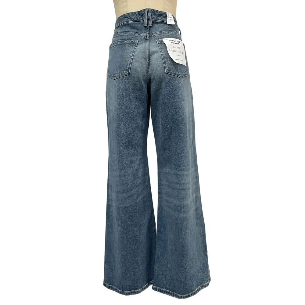 Good American 'Good' Blue Ease Relaxed Denim Jean Size 8 - NWT - Picture 2 of 4